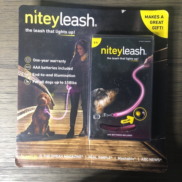 NITEY LEASH • 5ft light up dog leash • NIB - Picture 1 of 9